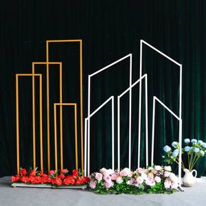 Nueva Caja Rectangular Metálica Biselada, Fondo Geométrico para Bodas, Arco para Eventos, Decoración de Fondo para Fiestas de Cumpleaños - Product Image 3