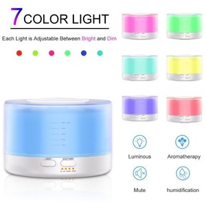 Aromatherapy Machine 500ML Ultrasonic Essential <b>Oil</b> <b>Diffuser</b> Negative Ions 35dB Quiet Operation Humidification 12W Home Vehicle - Product Image 3