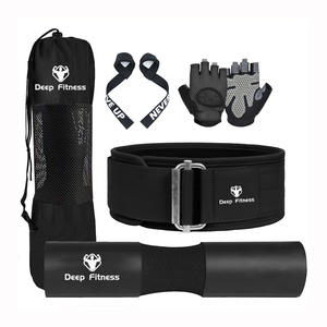 <span class=keywords><strong>Kit</strong></span> de Almohadilla para Sentadillas con <span class=keywords><strong>Barra</strong></span>, Almohadilla para Empuje de Cadera, Cinturón de Empuje de Cadera para Fitness, Correas de Levantamiento de Pesas, Guantes de Gimnasio para Entrenamiento en Casa - Product Image 1