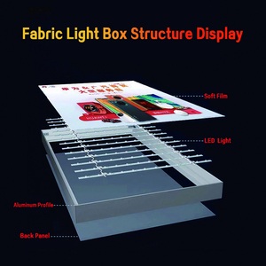 Boîte lumineuse publicitaire décorative rectangulaire personnalisée, cadre en aluminium, éclairage LED, 10000 lumens, couleur pleine, ciel nocturne aquatique - Product Image 4