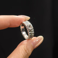 Bague Vintage en Argent avec Citrine Topaze à Effet Ondulé, Quartz de Guérison, Bijou de Luxe Tendance pour Femme