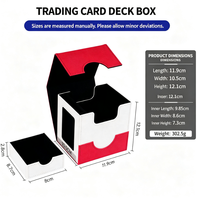 Boîte de rangement pour cartes TCG Horizontal Commander Deck Box, édition badge, en stock, vente directe, produit très demandé