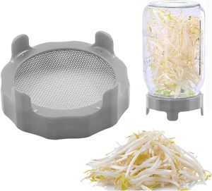 Tapa de germinación dedicada <span class=keywords><strong>para</strong></span> frascos de boca ancha, cultive sus propios brotes de alfalfa y ensalada - Product Image 2
