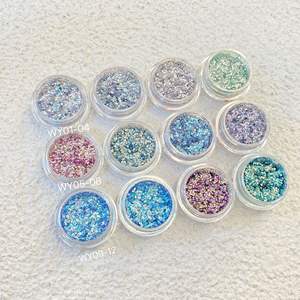 Großhandel Trend White ning Platinum Nagellack Gel Neue große Pailletten Sparkling Toe Art Spiegel pulver - Product Image 3