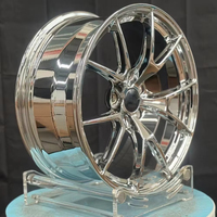 Jantes forgées de 18 à 22 pouces, chromées/polies/brossées, légères, compatibles avec les roues de voiture 5x114.3 5X120, pour BMW M3 M4 Tesla Mustang Audi