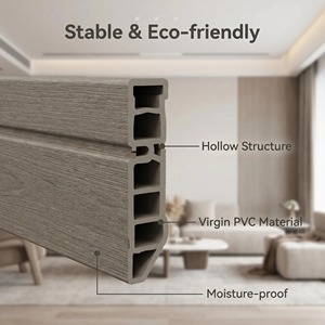 Plinthe murale décorative en PVC de 2000 mm en matériau vierge écologique pour intérieur - Product Image 2