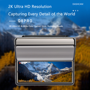 Dual lens Car <span class=keywords><strong>DVR</strong></span> 2.4G WIFI Máy ảnh hộp đen phía trước 2K trở lại 1K 3.16 'IPS màn hình Dash Cam ADAS + BSD bên ngoài GPS Video Recorder - Product Image 4