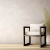 Chaise de salle à manger d'extérieur Mobilier de jardin Fauteuil d'extérieur en aluminium