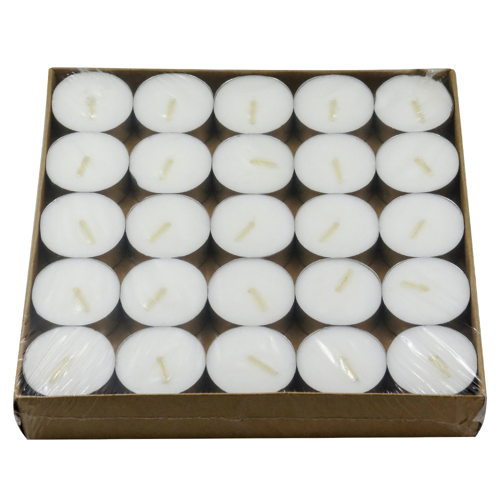 Lot De 50 Bougies Chauffe-Plat Horeca - Blanches, 8h De Brûlage, Cups Transparent - Sans Odeur Fabriqué En Allemagne