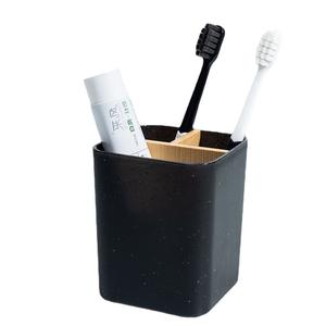 Luxe écologique 4 fentes multifonctionnel bureau <span class=keywords><strong>bois</strong></span> stylo support salle de bain bambou naturel <span class=keywords><strong>noir</strong></span> <span class=keywords><strong>porte</strong></span>-<span class=keywords><strong>brosse</strong></span> à dents - Product Image 1