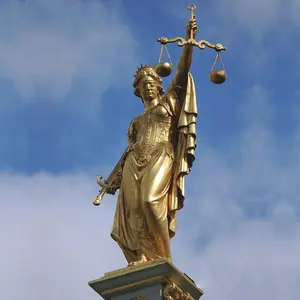 Литейной меди ручной работы греческой рисунок справедливости статуя украшения справедливости леди статуя богини юстиции