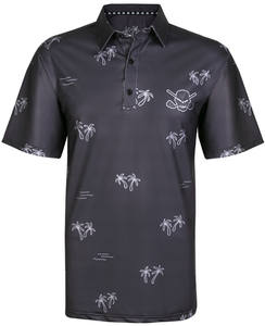 Polo da Golf Casual da uomo a misura asciutta assorbente asiatico traspirante abbigliamento sportivo alto corto con stampa Logo personalizzato squadre da Golf a buon mercato - Product Image 5