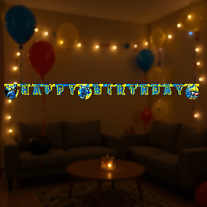 Guirlande en papier Happy Birthday Batman 2M 2 pièces par sachet - Product Image 3