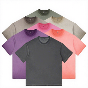 T-shirt Homme Vintage Oversize en Coton 260 g/m² Imprimé DTG, Effet Délavé et Vieilli, Style Streetwear - Product Image 2