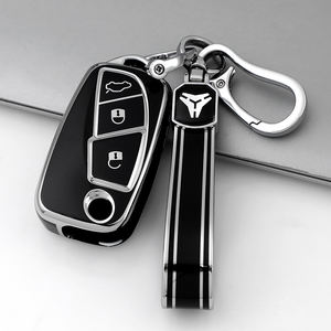 Coque de protection pour clé de voiture en TPU souple de qualité supérieure pour <span class=keywords><strong>Fiat</strong></span> <span class=keywords><strong>500</strong></span> Panda Ducato 500L Punto Lancia Musa porte-clés porte-clés sac usine directe - Product Image 6