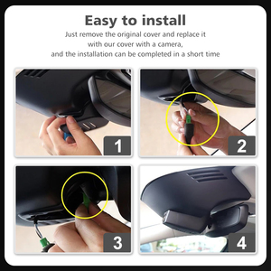 Cámara Oculta para Coche con Doble Lente Delantera/Trasera 4K+1080P de Doble Canal para Volvo XC90/XC60/<span class=keywords><strong>XC40</strong></span>/S90/V90/S60/V60/<span class=keywords><strong>C40</strong></span> Polestar 2 Integrada - Product Image 5