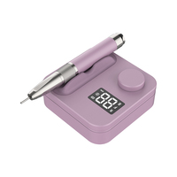 ODM 901PRO Lime à ongles électrique rechargeable avec moteur sans balais 40000 tr/min à faible bruit et poignée en alliage d'aluminium pour ongles en gel