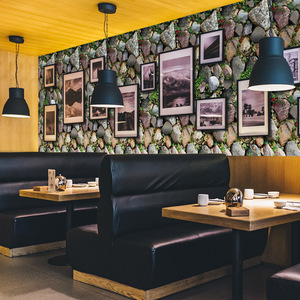 3D สติ๊กเกอร์ติดผนังหินวอลล์เปเปอร์แบบมีกาวในตัว 45 ซม.x10 ม. กันน้ำ PVC ตกแต่งบ้านสไตล์ชนบท SA-1032 - Product Image 3