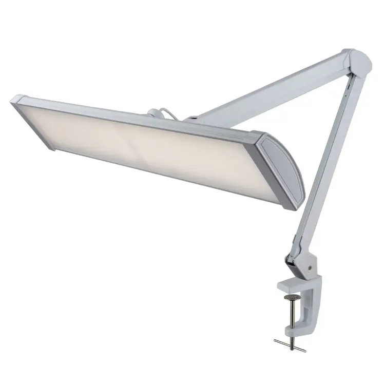 Dimbare Tafel Werken Lamp Super Heldere 9508LED Flexibele Hals Bureaulamp Brede Schaduw Grote Taak Licht Led Klem Lamp Voor schoonheid