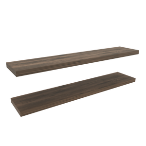 Ecco 47 In Wide Floating Shelves, ensemble de 2 étagères murales décoratives pour le rangement des livres, pour chambre à coucher, salle de bain, salon - Product Image 2
