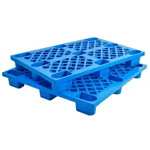 1200*1000*145mm 9 Legs Light Duty Pallets Industrial Plastic Four-way Racking Pallet