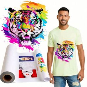 Film PET de transfert thermique personnalisé OEM, rouleau de film DTF 60 cm 30 cm A3 A4 A5 pour la création de designs de t-shirts personnalisés - Product Image 3