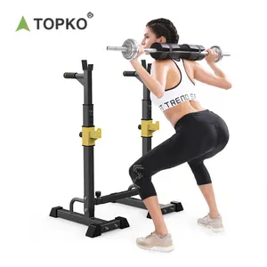 TOPKO ชั้นวางออกกำลังกายในบ้าน,ชั้นวางดัมเบลหมอบหนักปรับได้สำหรับออกกำลังกายในยิมยกน้ำหนัก