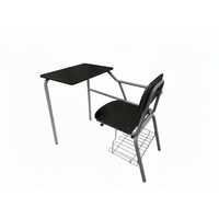 Ensemble moderne intégré de bureau et de chaise d'étudiant avec le matériel en acier pour l'usage d'hôpital et d'école