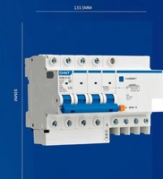 CHINT Haute Qualité NXBLE-63 2P C 50-60A RCBO avec Matériau PA66 et Capacité de Coupure de 6kA