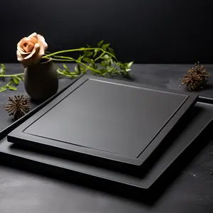 High Hardness SiC Ceramic Disc Black Silicon Carbide Ceramic Tray/plate
