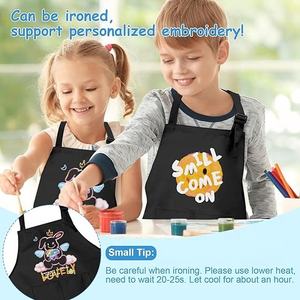 Tabliers d'enfants respirants personnalisables avec logo, réglables à la taille, pour l'école, la peinture, la <span class=keywords><strong>cuisine</strong></span>, l'artisanat, en polyester, pour le dessin - Vente en gros - Product Image 5