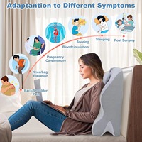 Oreiller multifonctionnel en mousse à mémoire de forme pour position couchée - Coussin ergonomique et écologique pour lit et sol, idéal pour la lecture, le sommeil et la relaxation