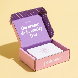 Biểu Tượng Tùy Chỉnh Thiết Kế Sang Trọng Lật Quần Áo Các Tông Hộp Giấy Màu Hồng Nâu Trắng In Món Quà Nhỏ Đóng Gói Gửi Thư Hộp Bưu Chính - Product Image 3