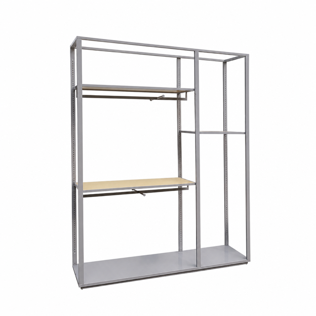 Custom Metal Retail Display Rack Apparel and Footwear Store Shelving Store Fixture