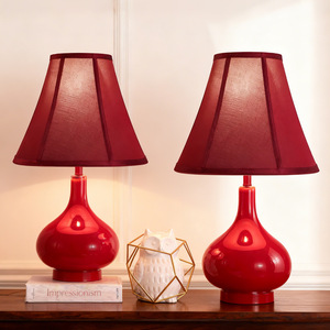 Abat-jour en tissu en forme de cône, style traditionnel, installation facile, accessoire de lampe - Product Image 3