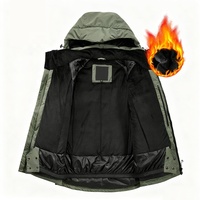 Chaqueta Acolchada de Invierno para Hombre - Parka Térmica con Capucha, Resistente al Viento, para Senderismo y Uso Diario - Logotipo Personalizado