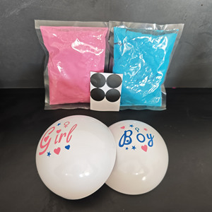 Ballon surprise de révélation du sexe de bébé, 12 cm, nouveau produit en vente, bleu ou rose, avec confettis, pour <span class=keywords><strong>la</strong></span> décoration de fête de <span class=keywords><strong>naissance</strong></span> - Product Image 5