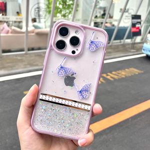 Funda de teléfono móvil con pegamento de goteo para personas mayores Cubierta de protección de pieza intermitente de mariposa dos en uno <span class=keywords><strong>al</strong></span> por mayor - Product Image 3