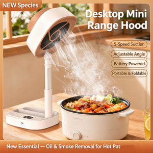 Campana Extractora de Cocina Compacta y Portátil, Potente Extractor de Humo con Filtro y Manguera de Escape - Product Image 4