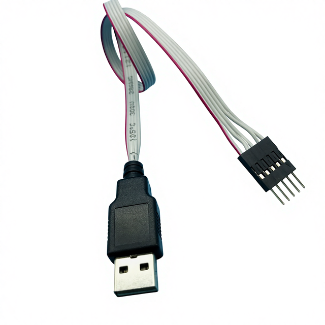 Standard Dupont 2.54mm to USB Motherboard 4P Header Flat Ribbon FFC Cable