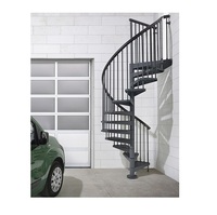 Escalier en colimaçon en verre pour villa et commerce, facile à installer, escalier hélicoïdal extérieur pour résidentiel