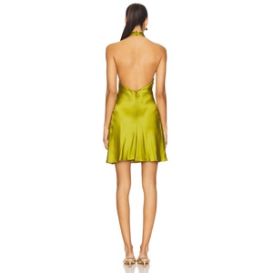 Phụ nữ thời trang bên DRESS Halter Neck mở lại Mini Dress - Product Image 3