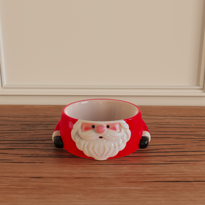 Mangkuk Keramik Bentuk Santa Natal OEM untuk Anjing, Mangkuk Makan Hewan Peliharaan untuk Promosi Musiman Grosir - Product Image 6