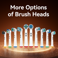 Brosse à dents électrique rotative intelligente Seago avec écran LCD, poils souples oscillants, chargement USB-C, étanchéité IPX7, étui de voyage pour nettoyage buccal