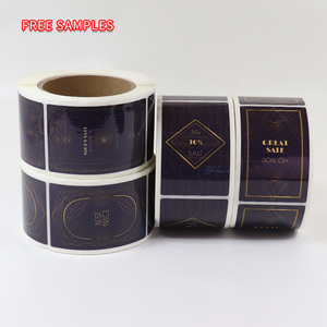 Manufacturer Custom Adhesive Logo Design Pvc Paper PET <strong>Roll</strong> Printing Sticker <strong>Label</strong> - Product Image 1