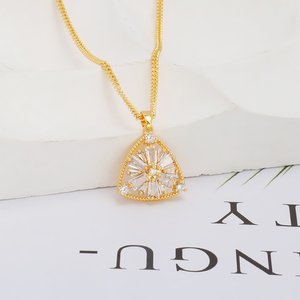 JXX JDZ-157 24K מצופה זהב נחושת סגסוגת/פליז קריסטל תליון קסמי ארוך שרשרת + מעורב סיני קסם תליון - Product Image 5