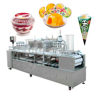 MY Ligne de machine à sceller entièrement automatique linéaire à 4 voies pour compotes d'appel de crème glacée cône K tasse yaourt