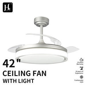 White Black <b>Ceiling</b> <b>Fan</b> <b>With</b> Light and <b>Remote</b> <b>Control</b> Modern Black Led <b>Fan</b> Light 110V 220V 42 Inch <b>with</b> Light for Home Bedroom - Product Image 6
