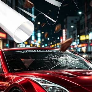 Película Protectora de Parabrisas de Alta Definición de 7.5mil, Transparente, de TPU, Película de Seguridad para Automóviles, Armadura para Vidrio Automotriz - Product Image 6