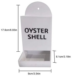 Cute Hanging <b>Chicken</b> Feeder Trough Wide Mouth Gravity Gravity Poultry Feeder Precision Automatic <b>Grit</b> Dispenser for Nutrition - Product Image 6